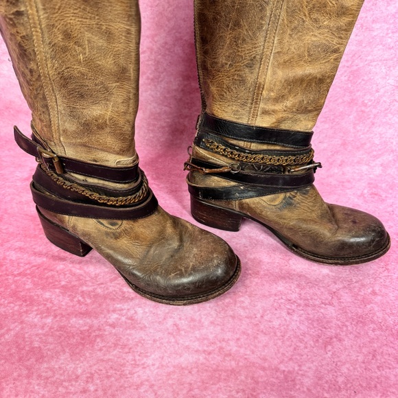 Brown Leather Knee-High Boots READ DESCRIPTION, IMPORTANT - Picture 6 of 17